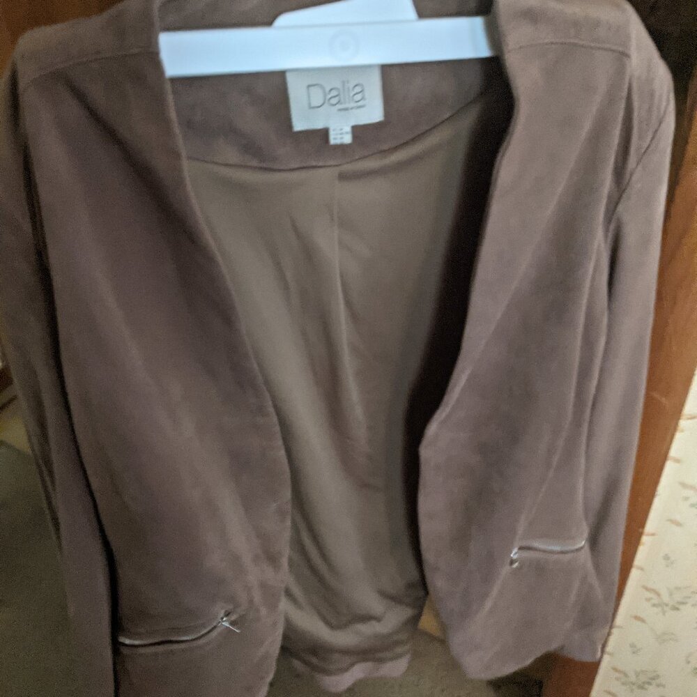 Faux suede jacket